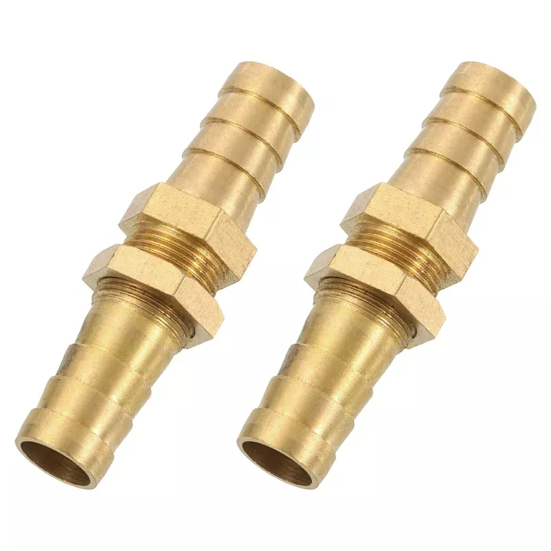 1/2″ Hose Barb Fitting, Hex Straight Pipe Union Fitting, Brass