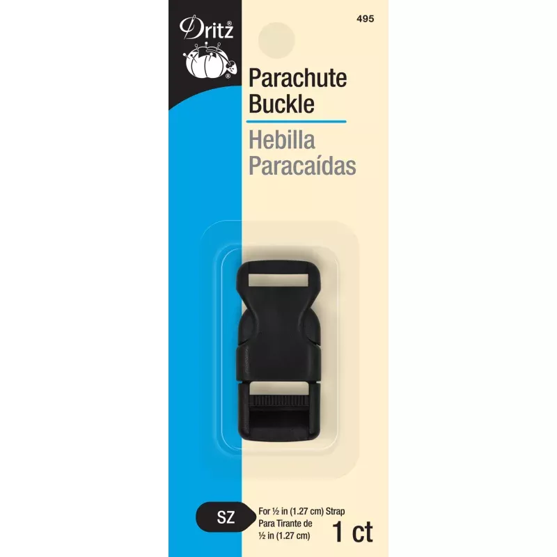 1/2″ Parachute Buckle, Black