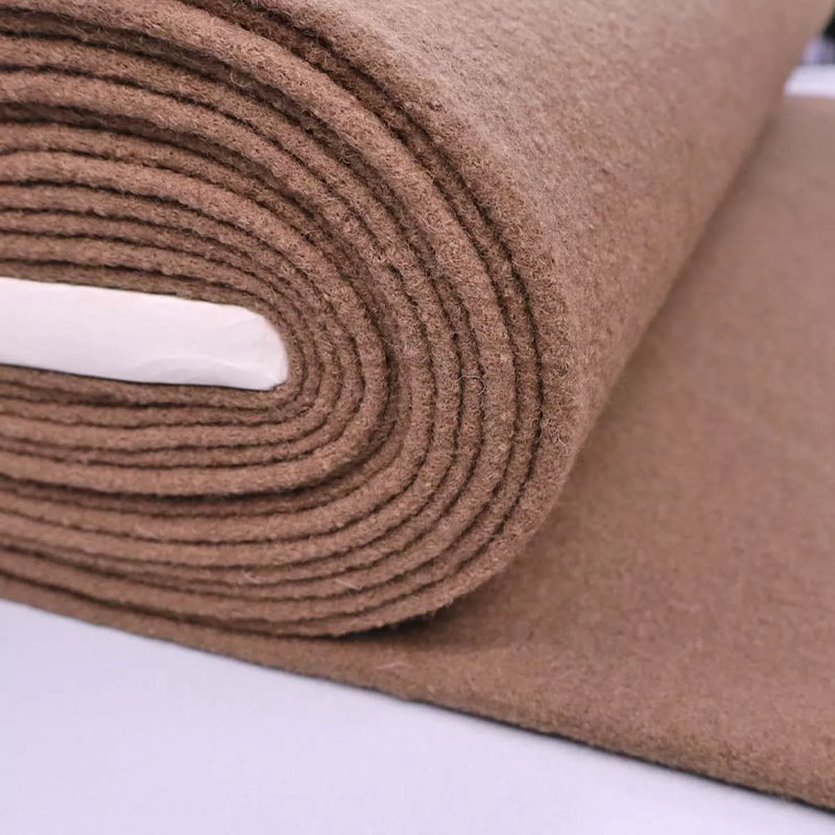 100% Boiled Wool – Brown