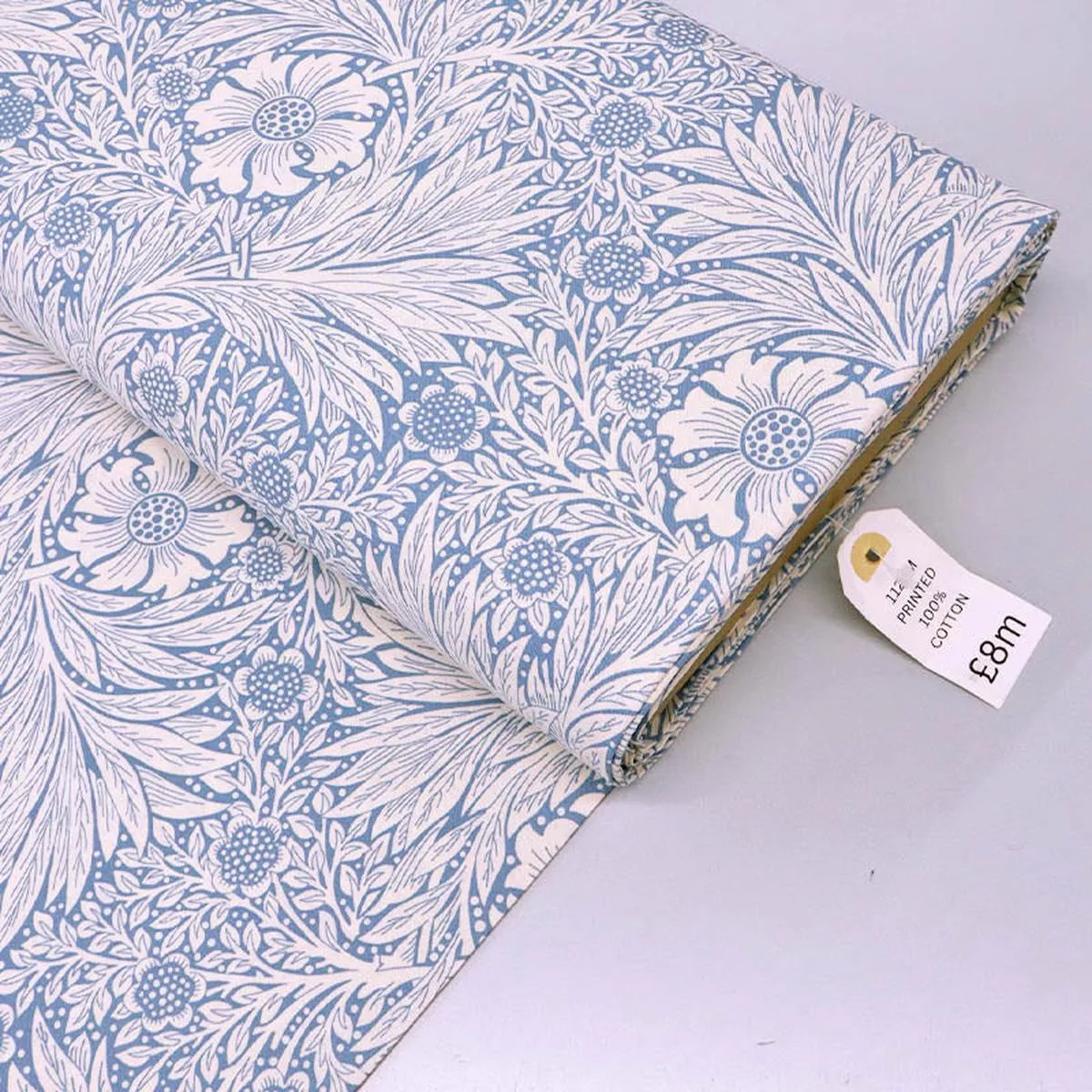 100% Cotton – Pale Blue – Marigold