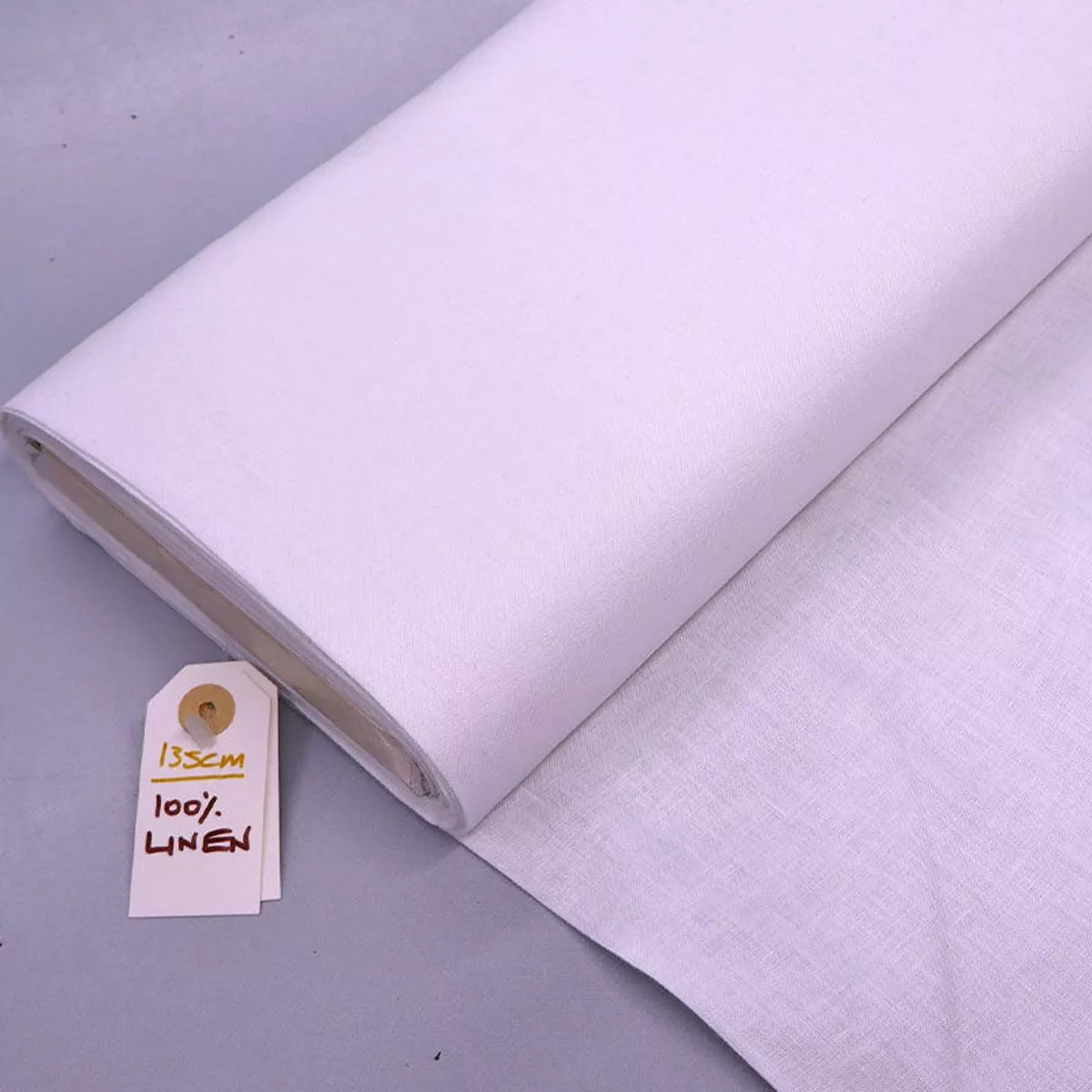 100% Linen – White