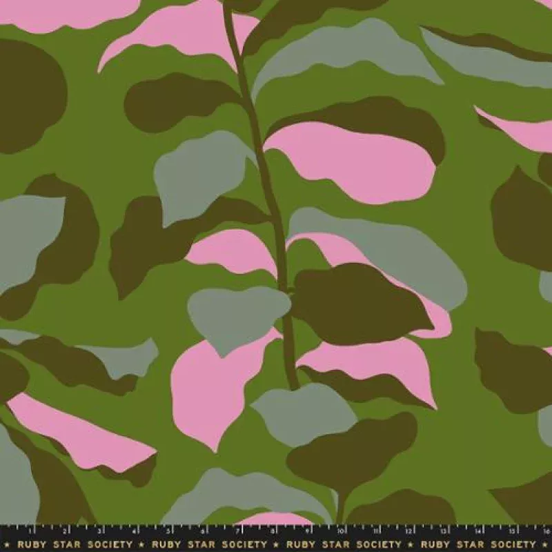 108 Calathea Juniper Cotton Wideback Fabric Per Yard