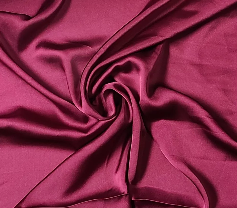 172 Charmeuse - Polyester - Cranberry - Deadstock