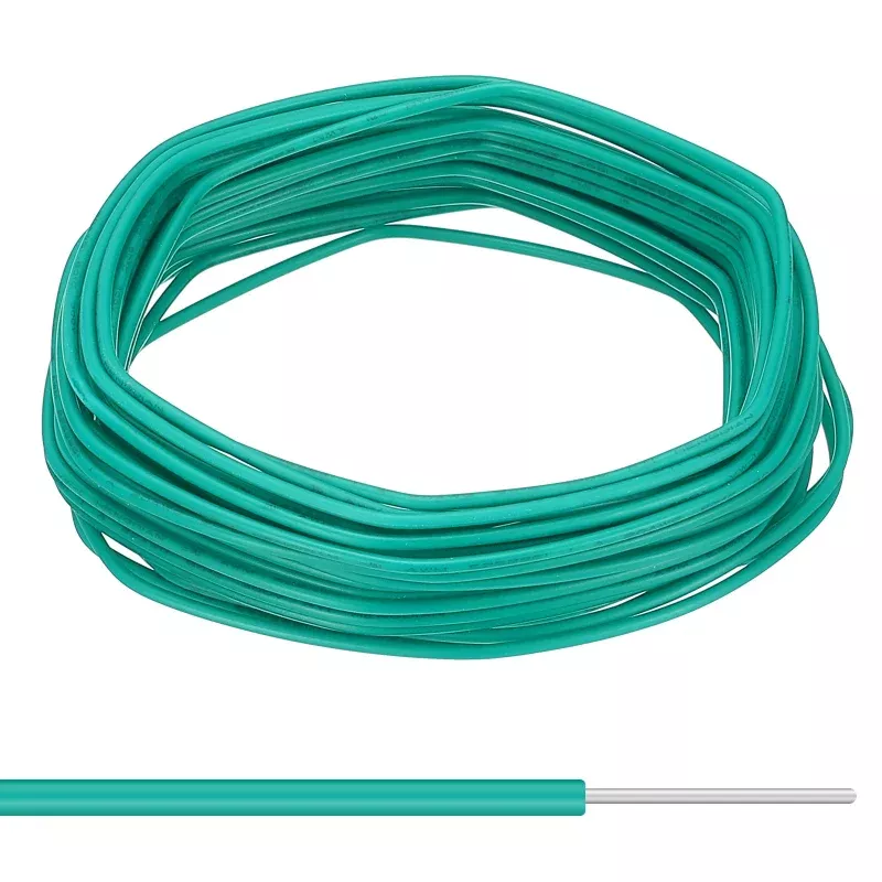 24AWG Solid Electric Wire, 49Ft Hook Up Tinned Copper Wire, Green
