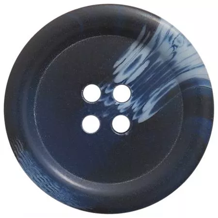 28mm Round Buttons - Blue - 4 pc