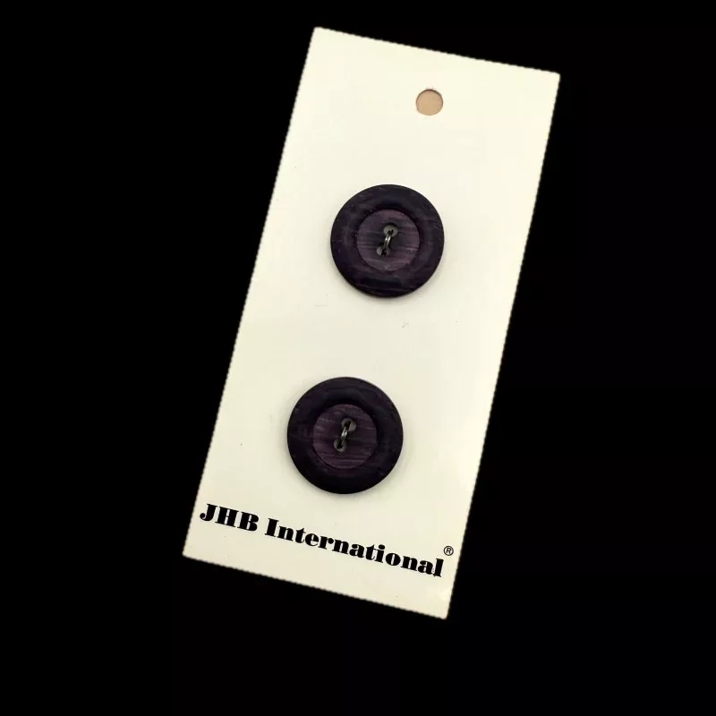 3/4 Purple Grain | Plastic Buttons