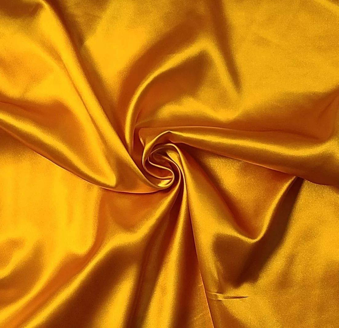 33 Charmeuse - Polyester - Canary - Deadstock