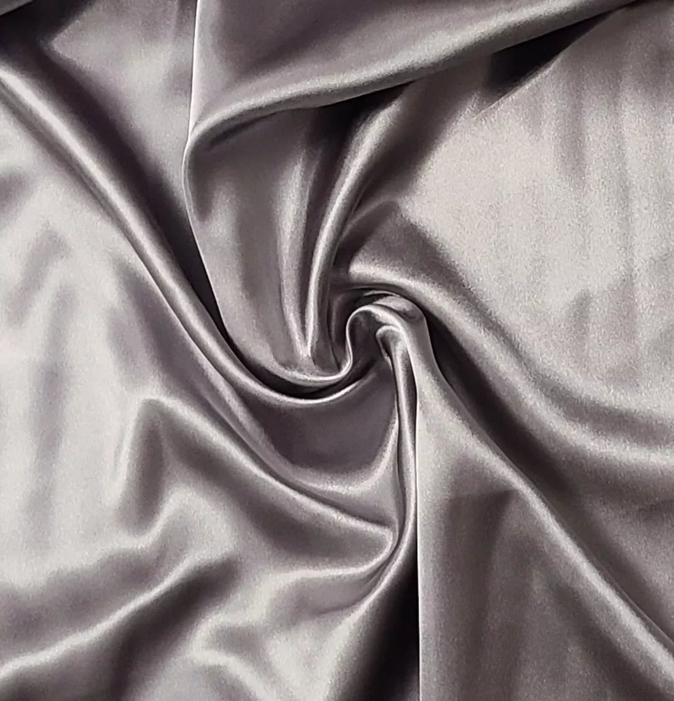 330 Charmeuse - Polyester - Pewter - Deadstock