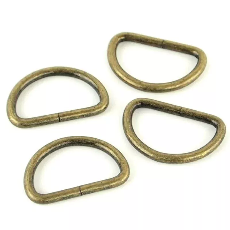 4 D-Rings 1Antique Brass