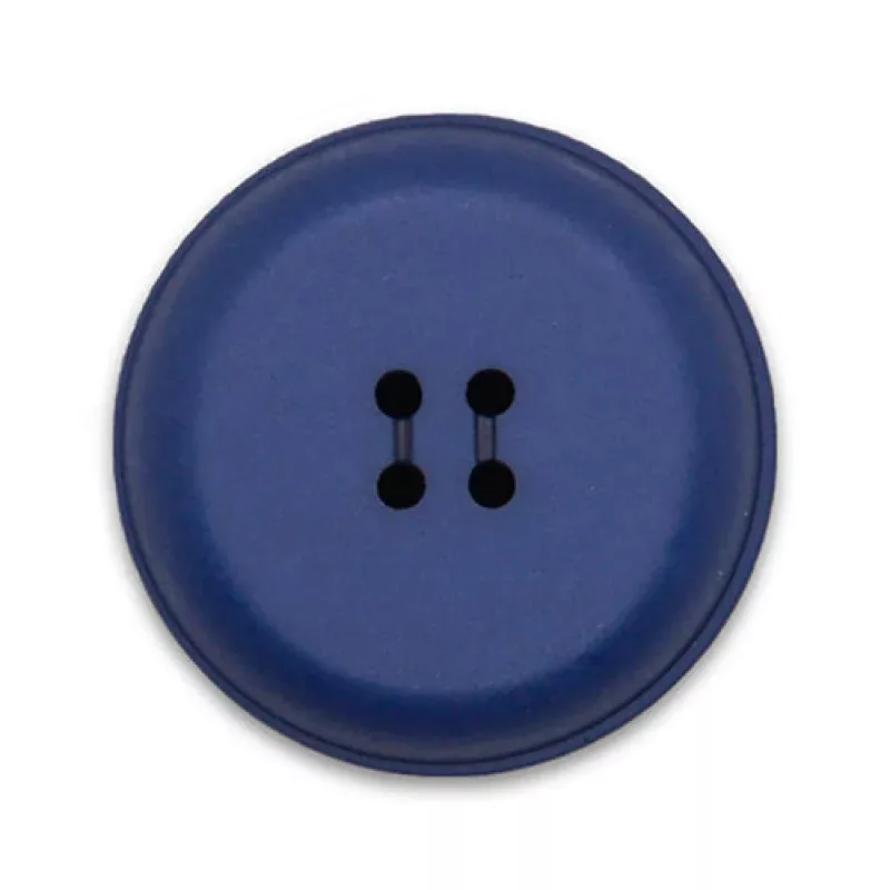 4-Hole Concave Navy Plastic Button