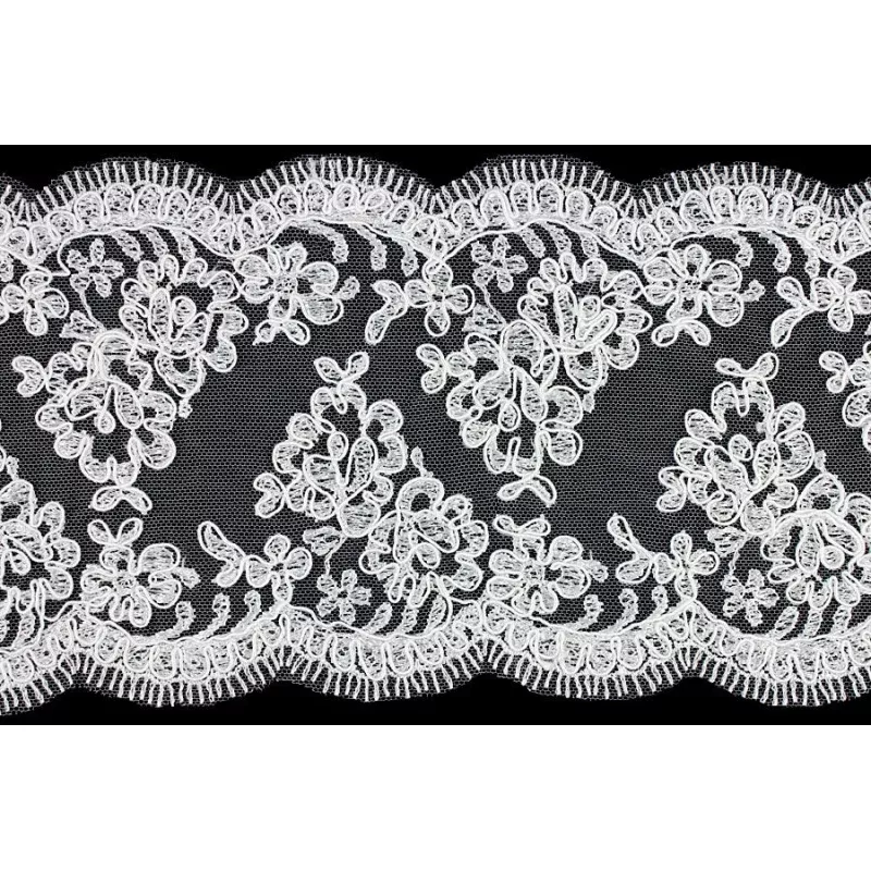 5″ White Alenon Galloon Lace