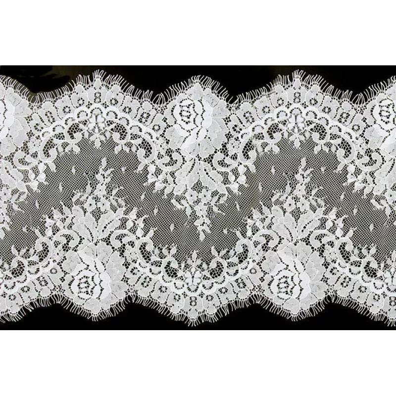 9″ Romantic Ivory Chantilly Galloon Lace
