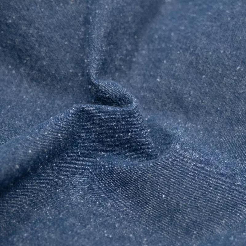 9oz Stonewashed Popcorn Denim – Medium Indigo
