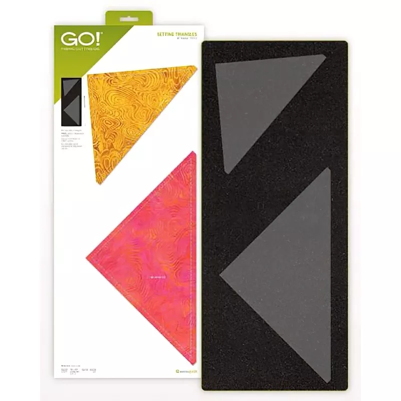 Accuquilt GO! Die 55553 Setting Triangles 10 inch Finished