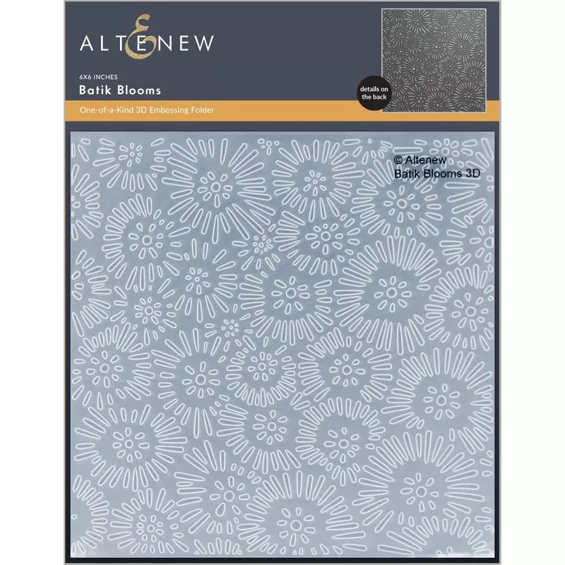 Altenew Batik Blooms 3D Embossing Folder alt10873*