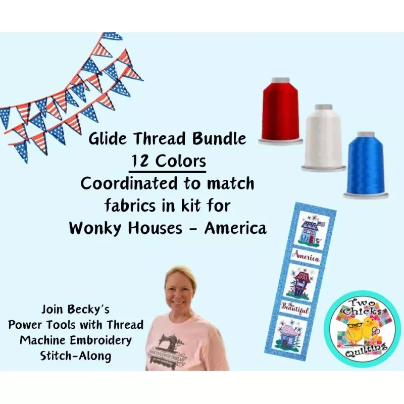 America 250 – Glide Thread Bundle – 12 colors