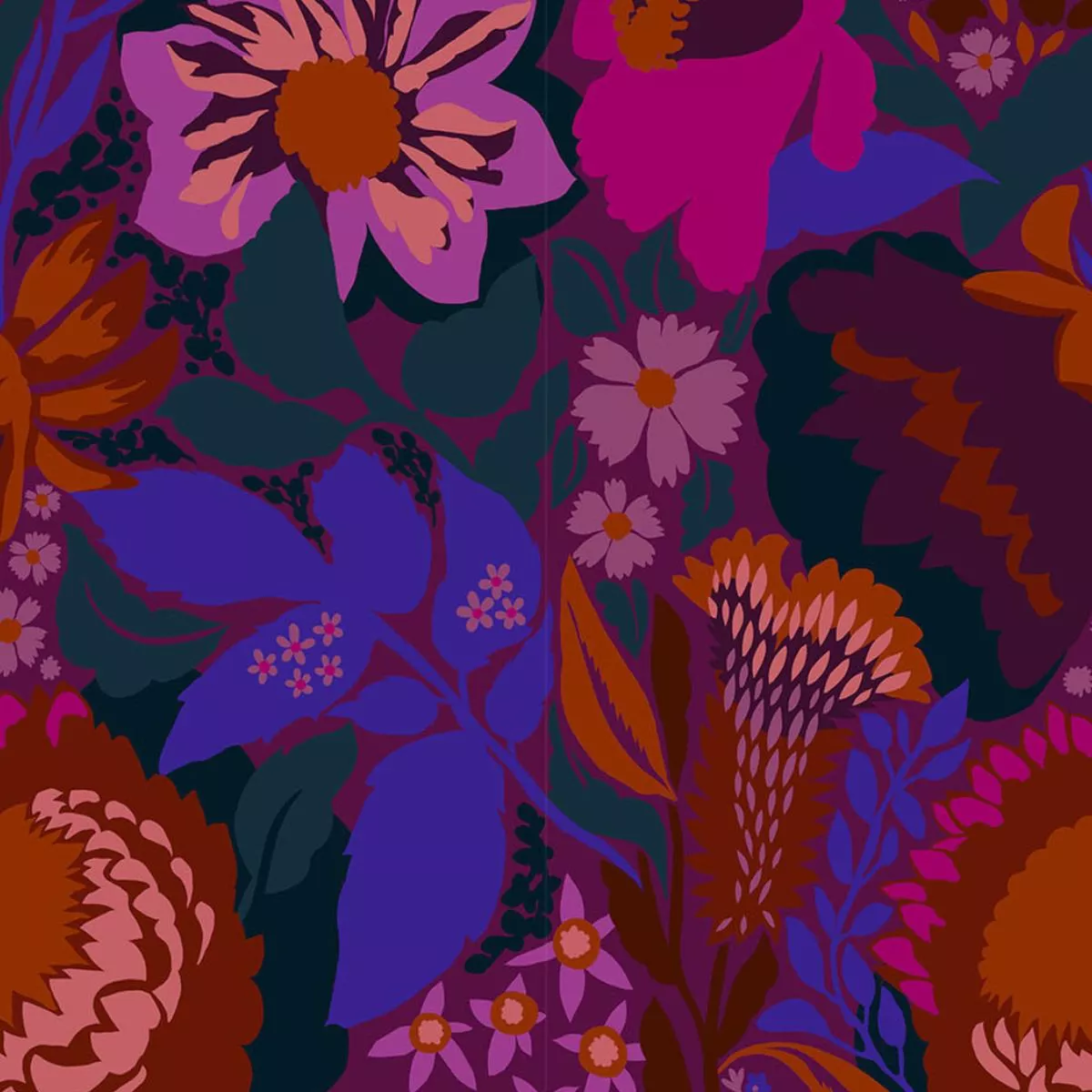 ANNA MARIA PARRY – Jumpstart – 108″ – Shadows, Plum