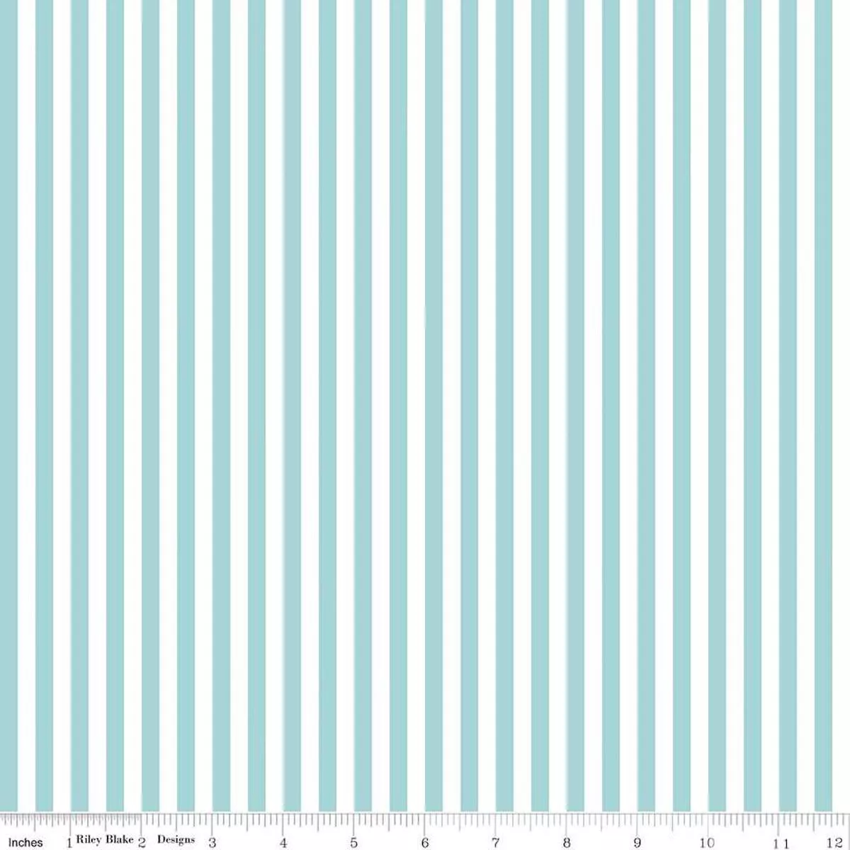 AQUA 1/4in Stripe by Riley Blake Fabrics