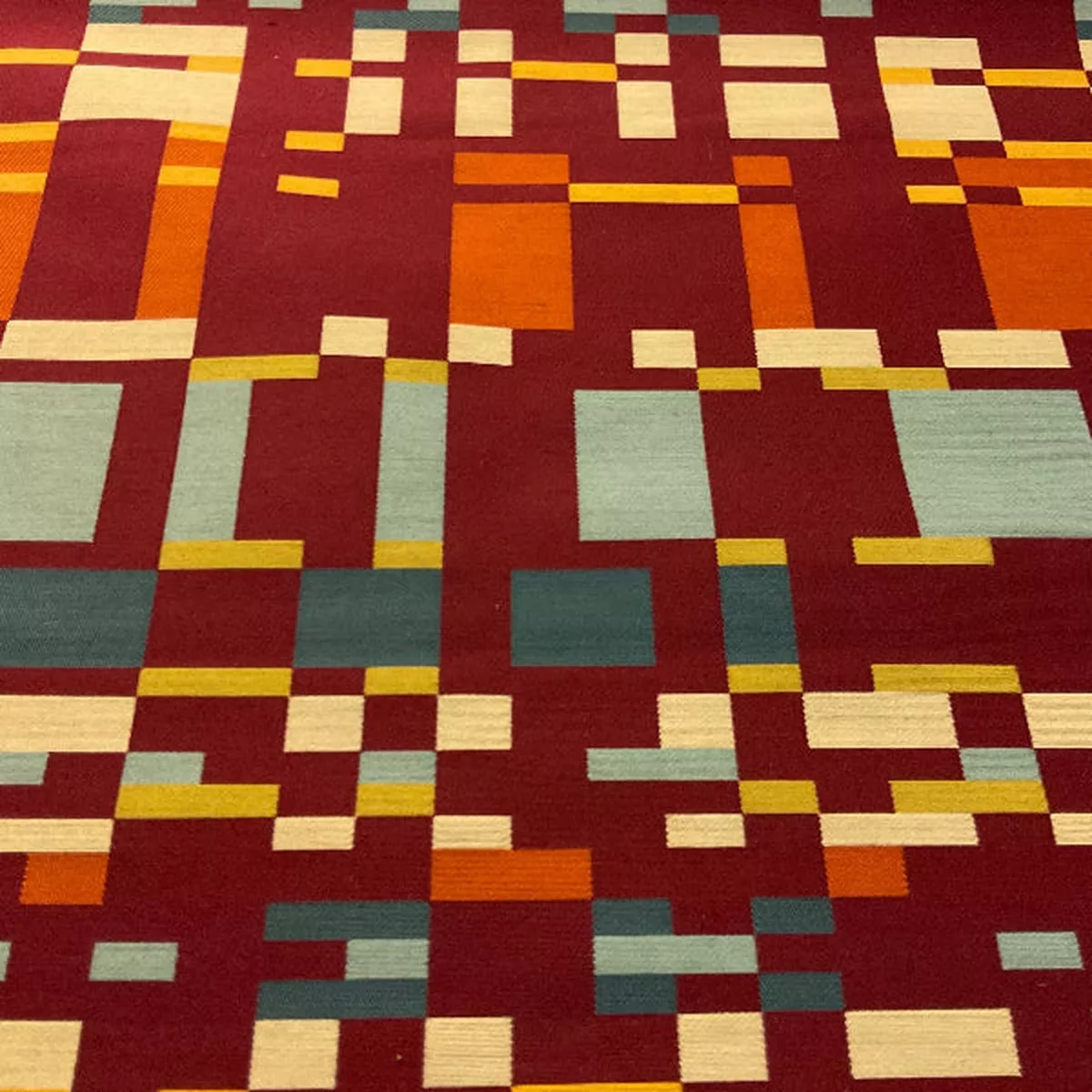 Arc-Com Square One Fire Red Crypton Upholstery Fabric