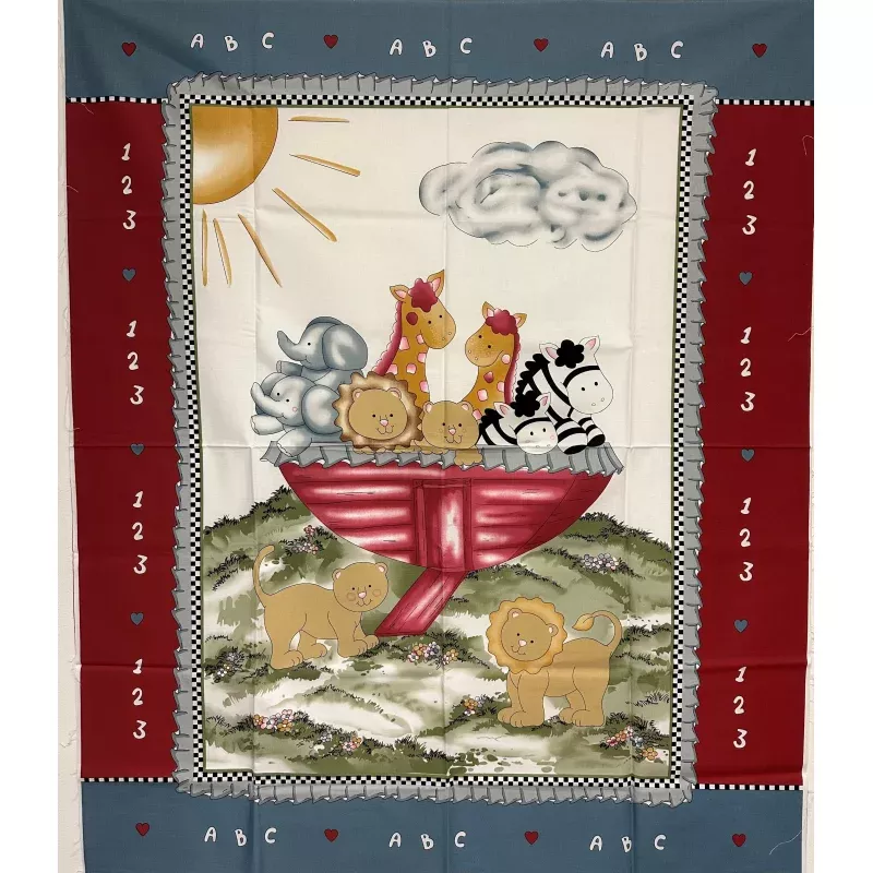 Ark Cats Quilt Panel 36″ X 43″