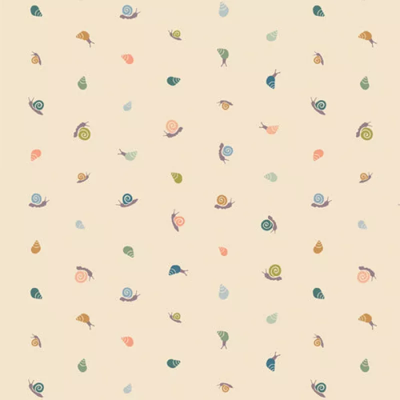 Art Gallery Fabrics – Slow Summer – Shells Pearl – 1/2 YARD CUT
