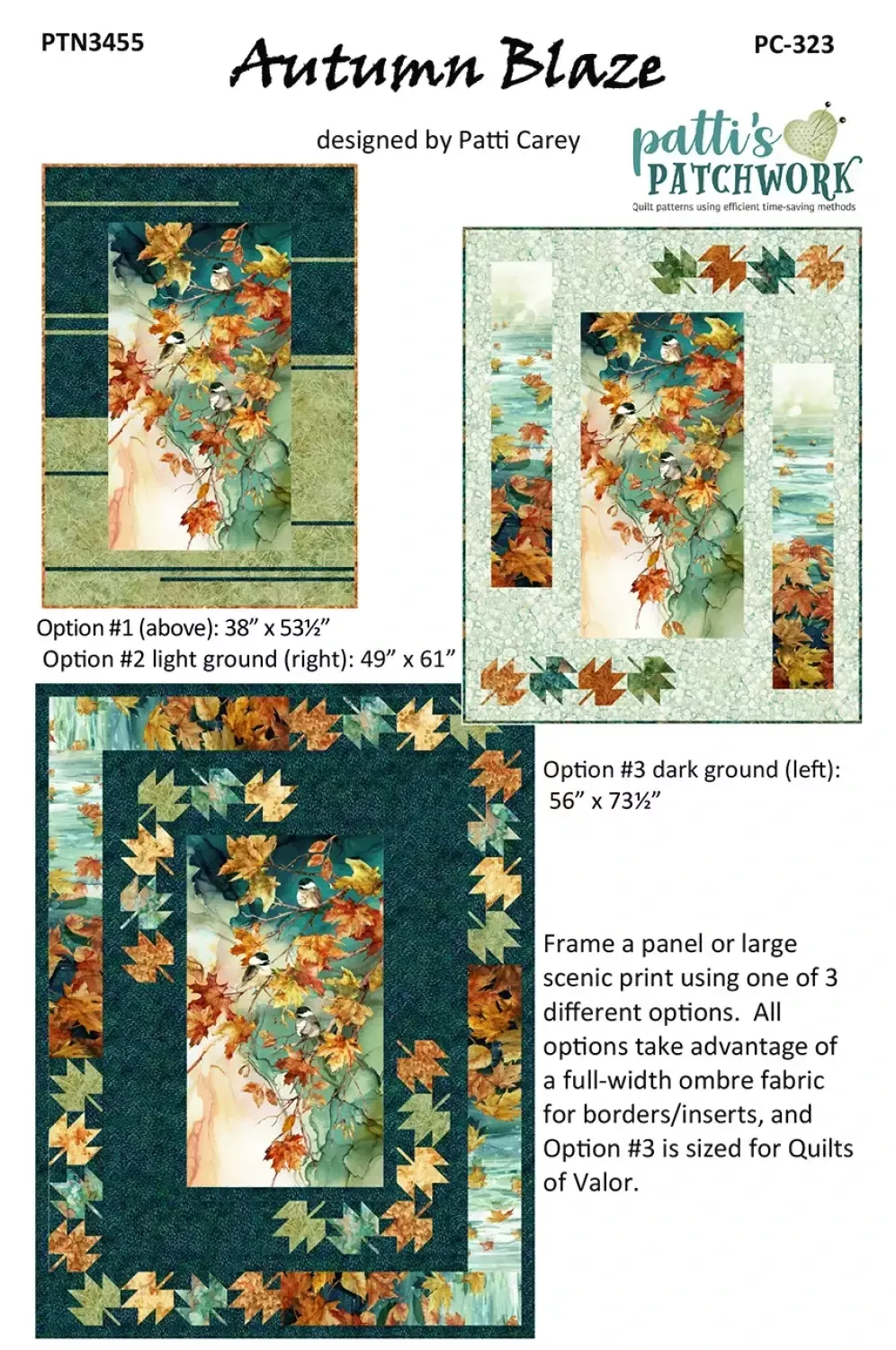 Autumn Blaze Quilt Pattern - Patti's Patchwork
