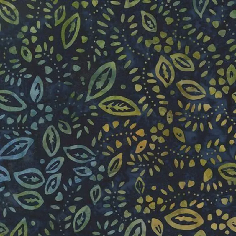 Bali Eden Leaves-Navy/Multi