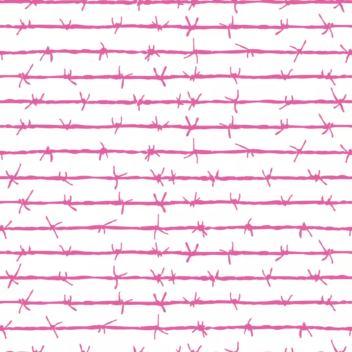 Barbed Wire Fabric – Bashful Pink