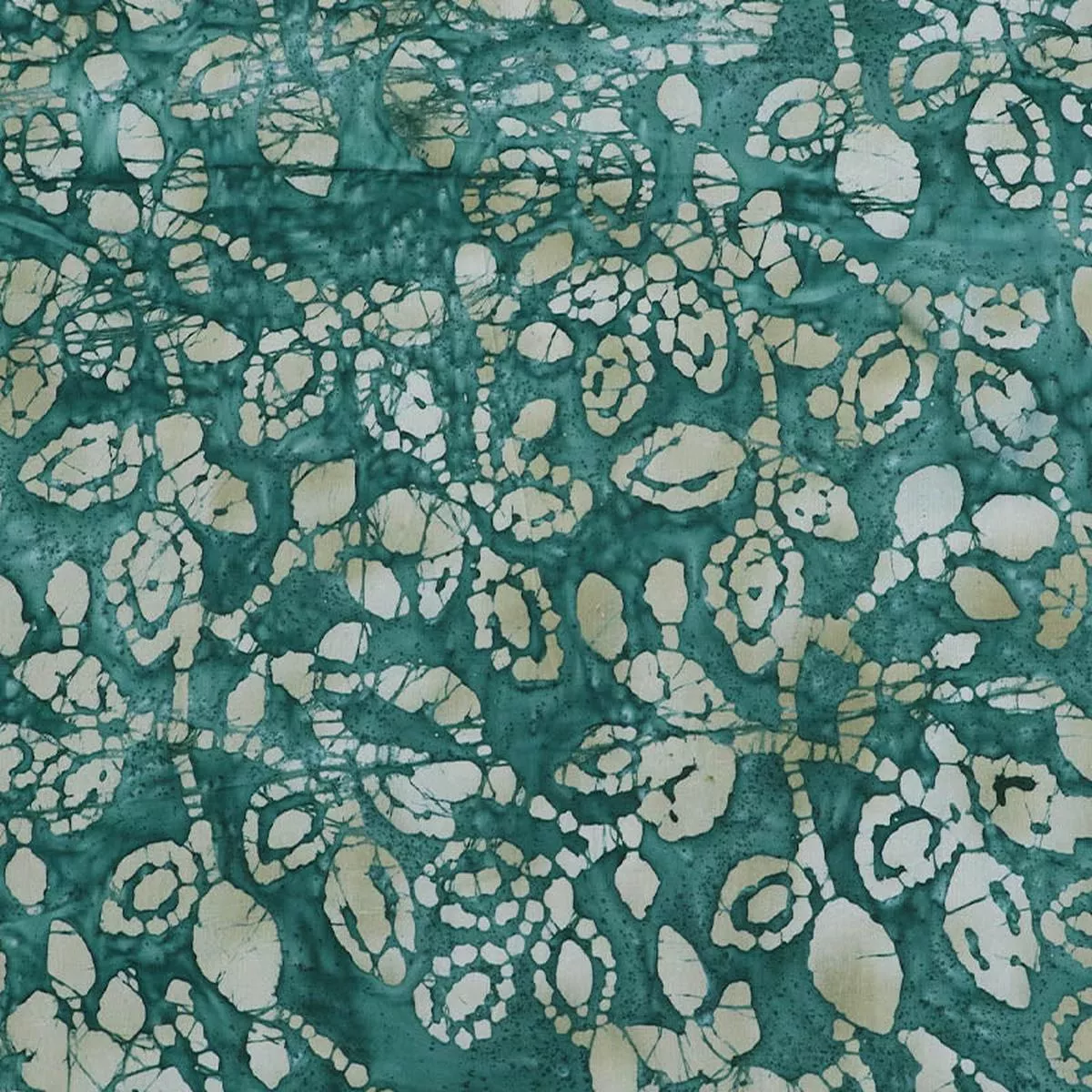 Batik Cotton – Green – Leaves