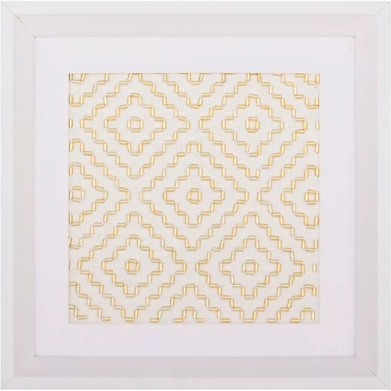 Beaded Sashiko Kit – Persimmon Flower