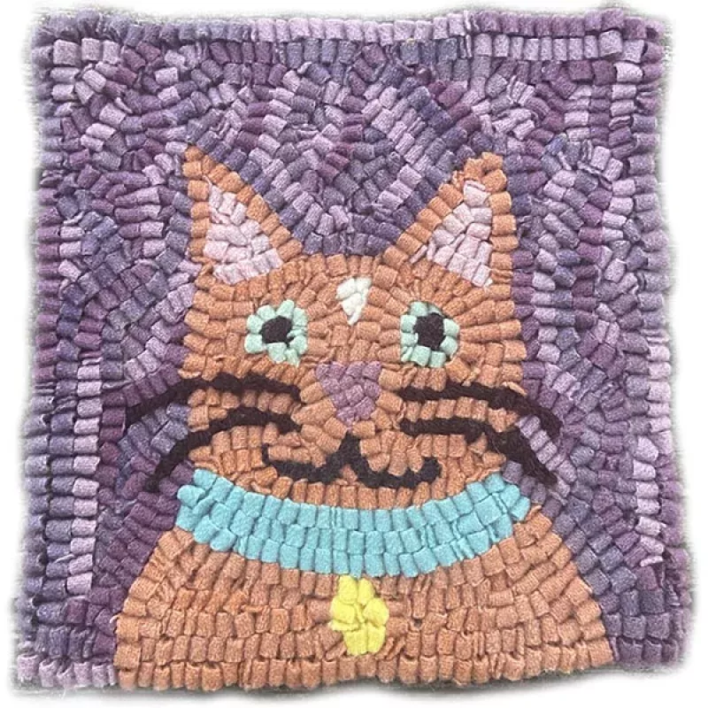Beginner Rug Hooking Kit – Orange Cat