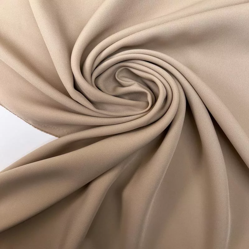 Beige Polyamid Twill Suit Fabric