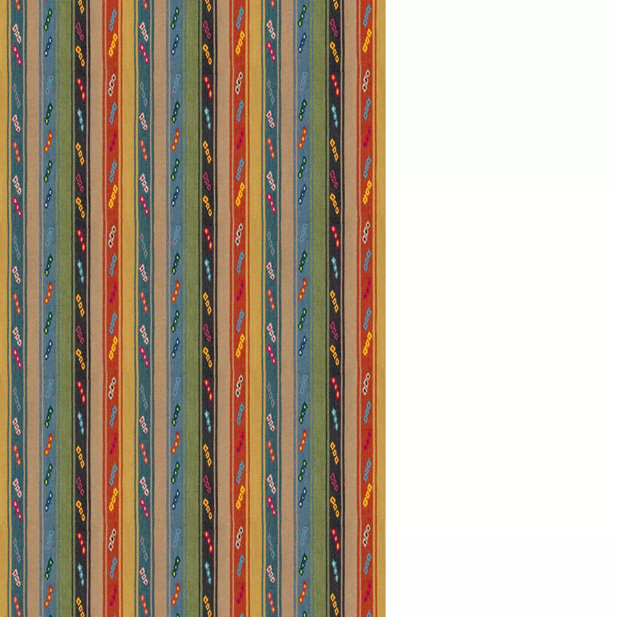 BF11128.5.0 TIP TOE TEAL/SPICE – G P & J BAKER Fabric
