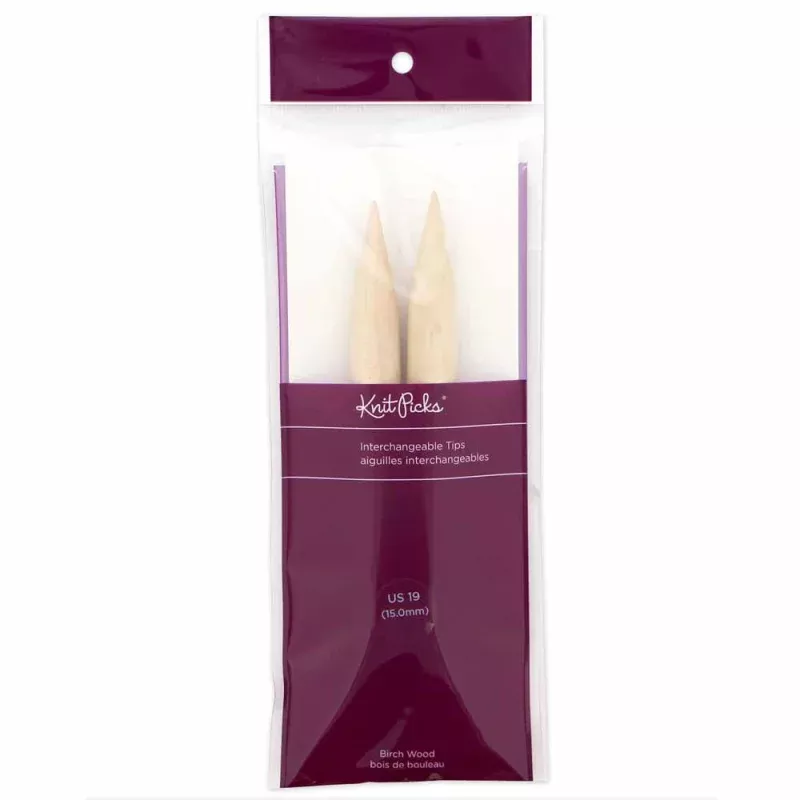 Birch Wood Interchangeable Circular Needle Tips – Knit Picks