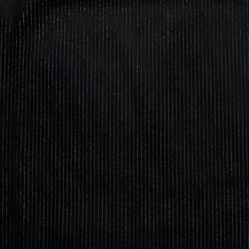 Black Ribbed Velvet