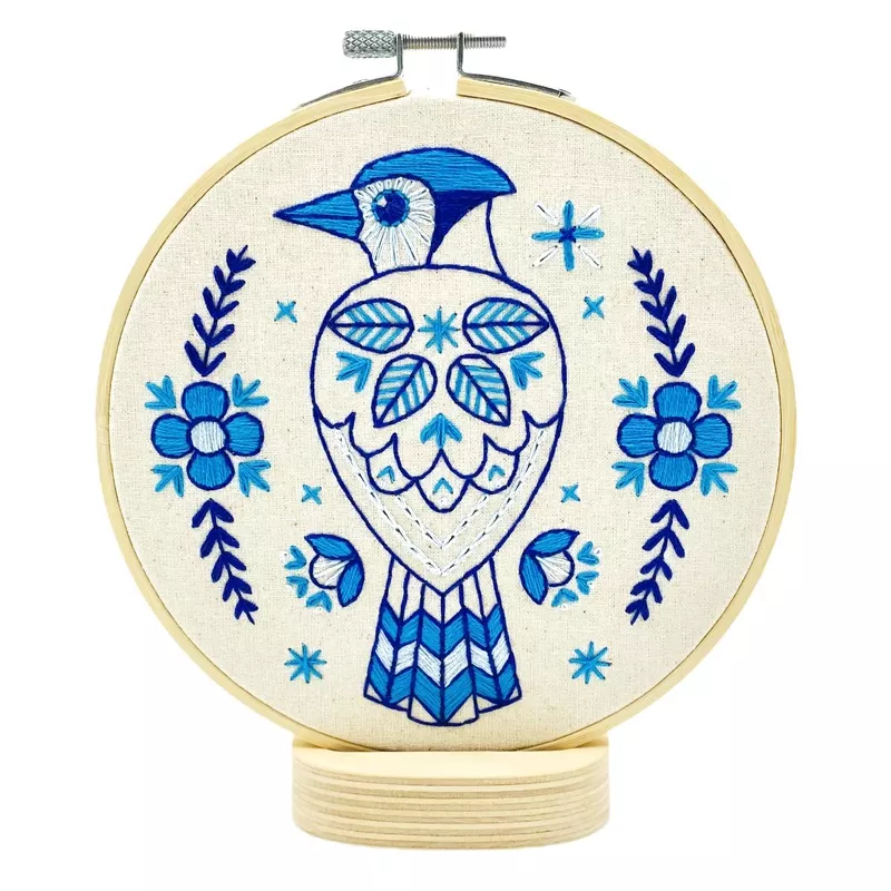 Blue Jay Embroidery Kit