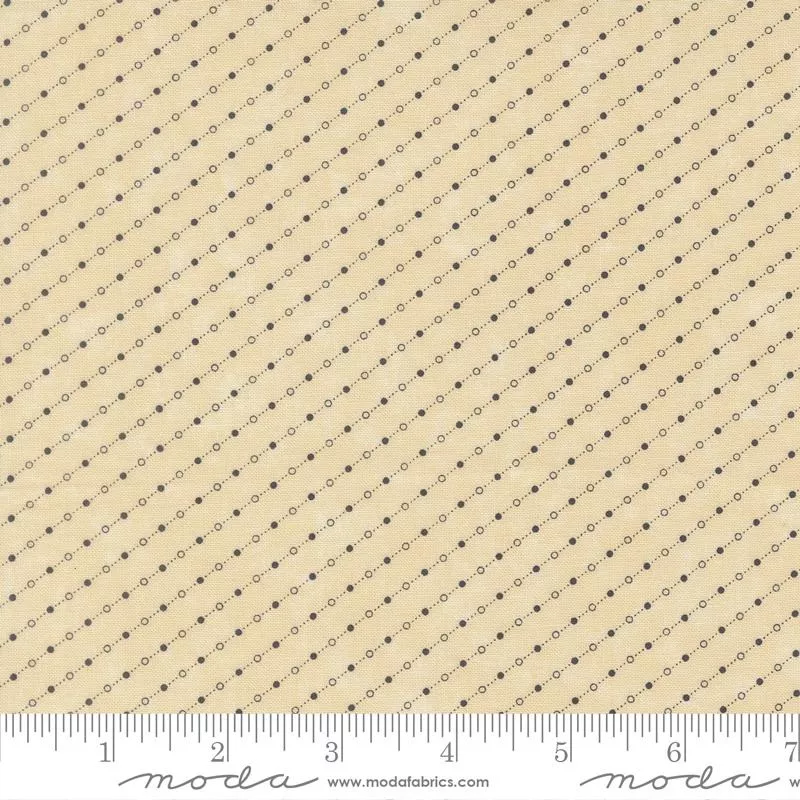 Bluebirds Nest – Dot Dash- Tan – Yardage