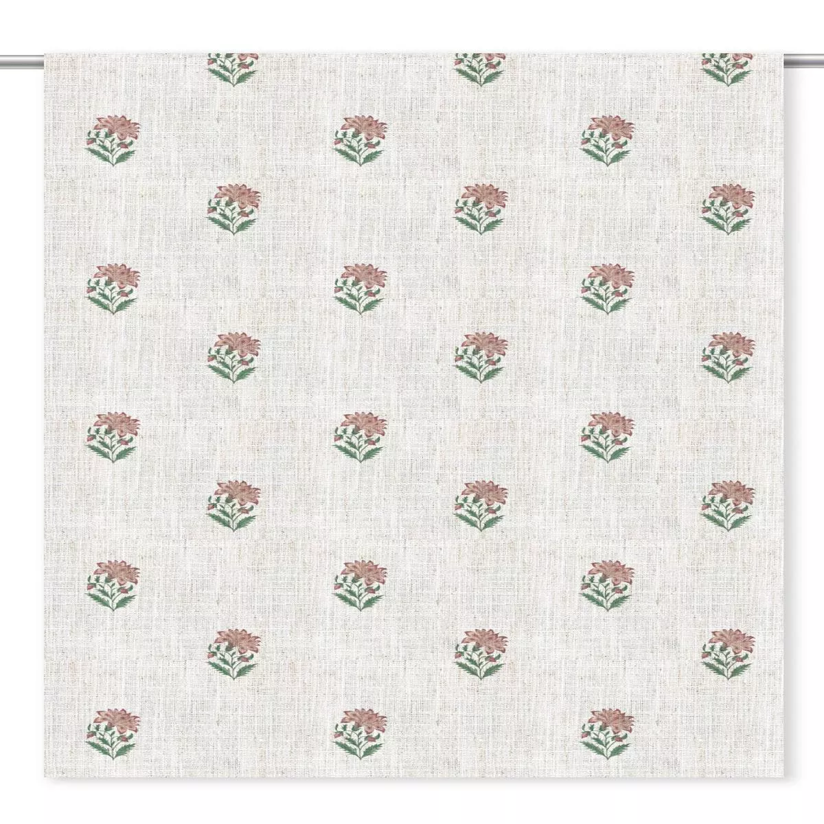 ‘Blush Heart’ Fabric by the Yard (Cream/ Pink/ Green)