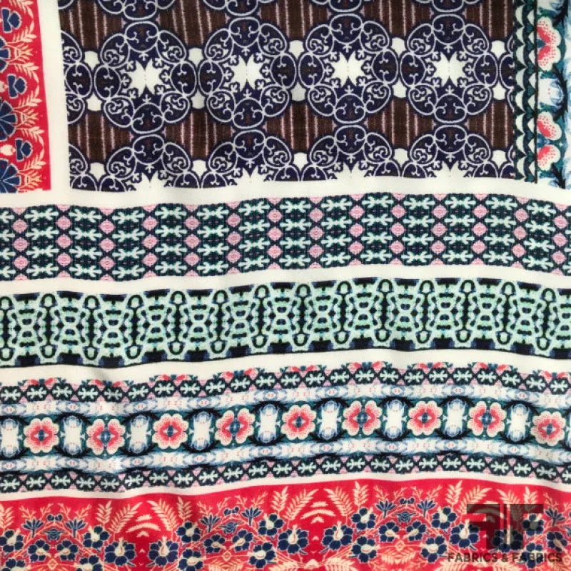Boho Printed Silk Georgette – Multicolor