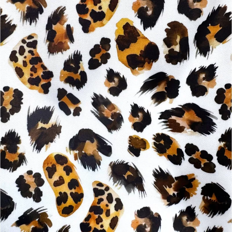 Bonded Nylon Animal Print Neutral