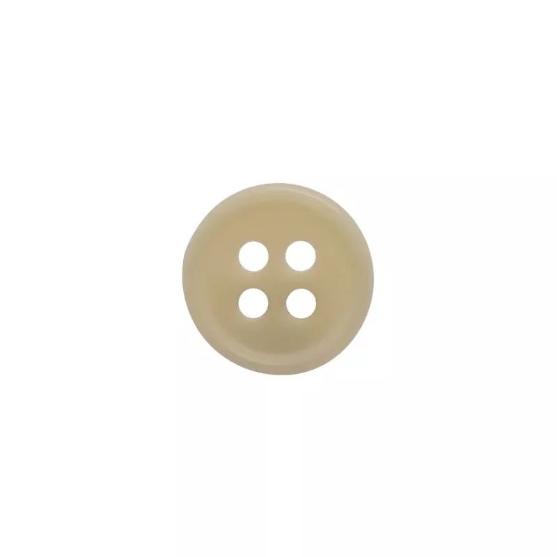 Bone 4-Hole Button – 20L/12.5mm – Off White Narrow Rim