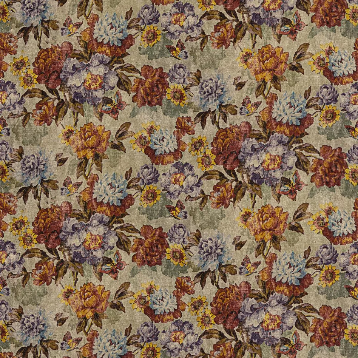 Botanica Red/Plum Fabric