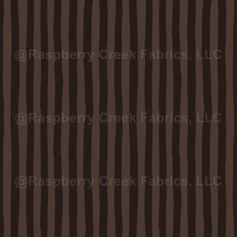 Brown & Dark Brown Wonky Stripes