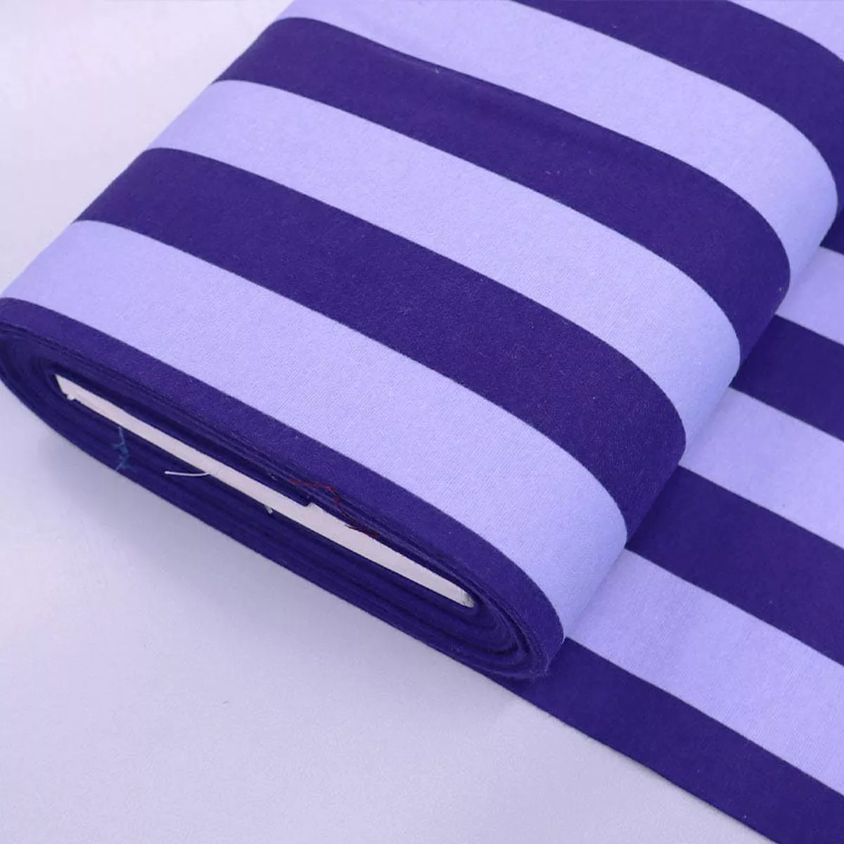 Brushed Cotton – Big Top Stripe – Purple
