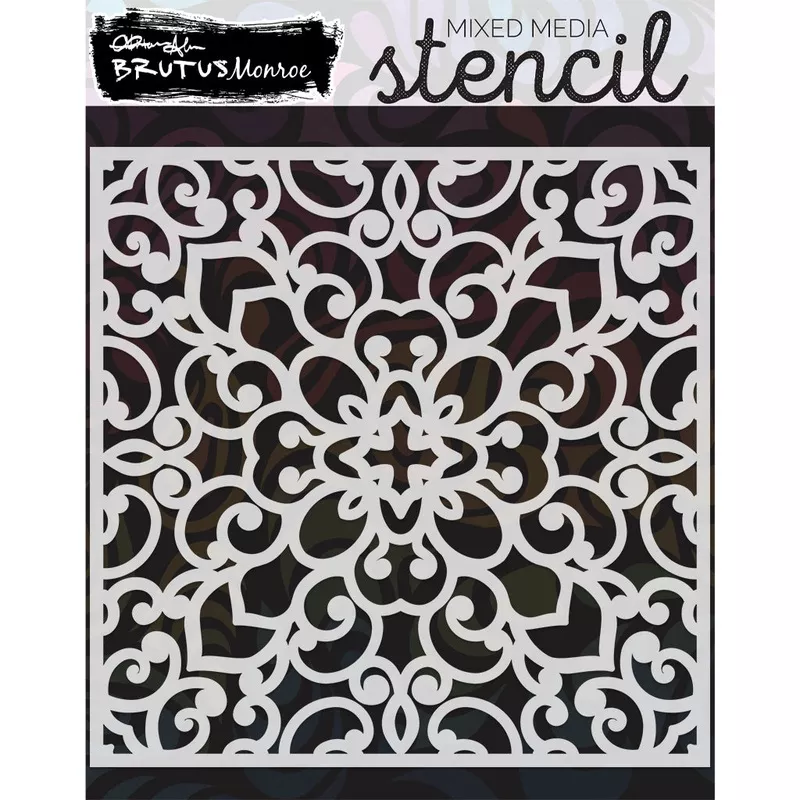 Brutus Monroe Lace Mixed Media Stencil bru3632*