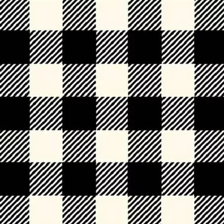 Buffalo Plaid - Fleece - White - Winterfleece