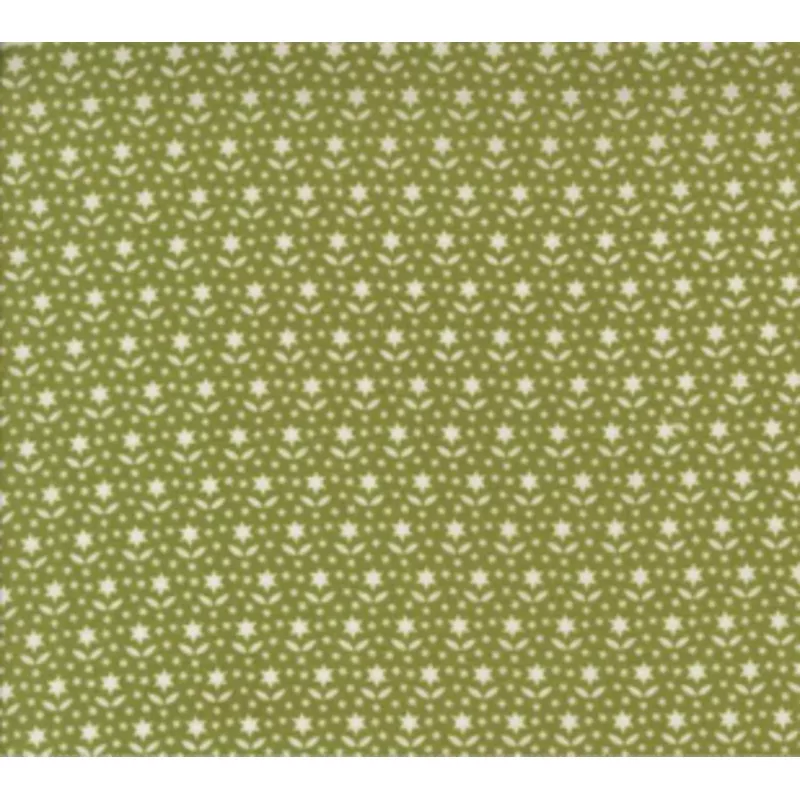 Buon Natale Star Blooms Blenders Pine Fabric