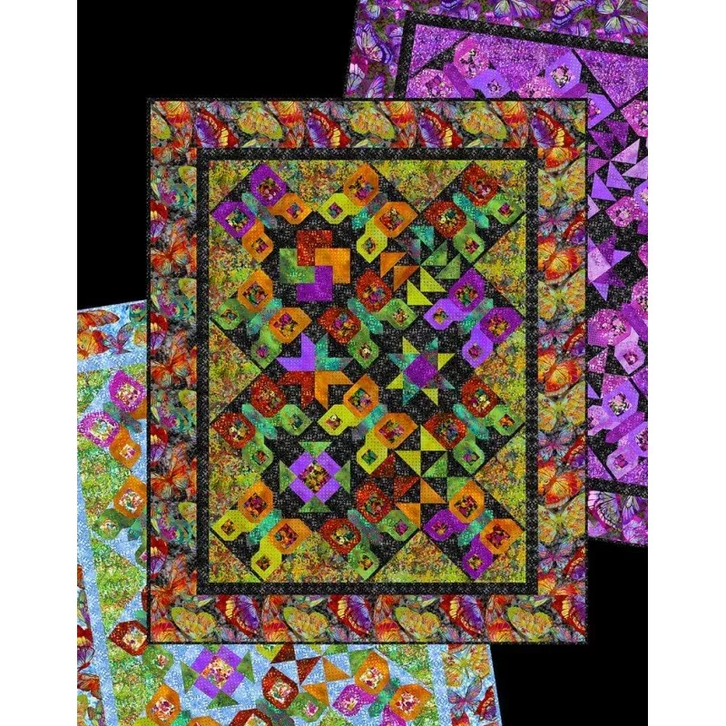 Butterfly Sampler Quilt – Pattern Book by Jason Yenter – Instructions include 3 different options!
