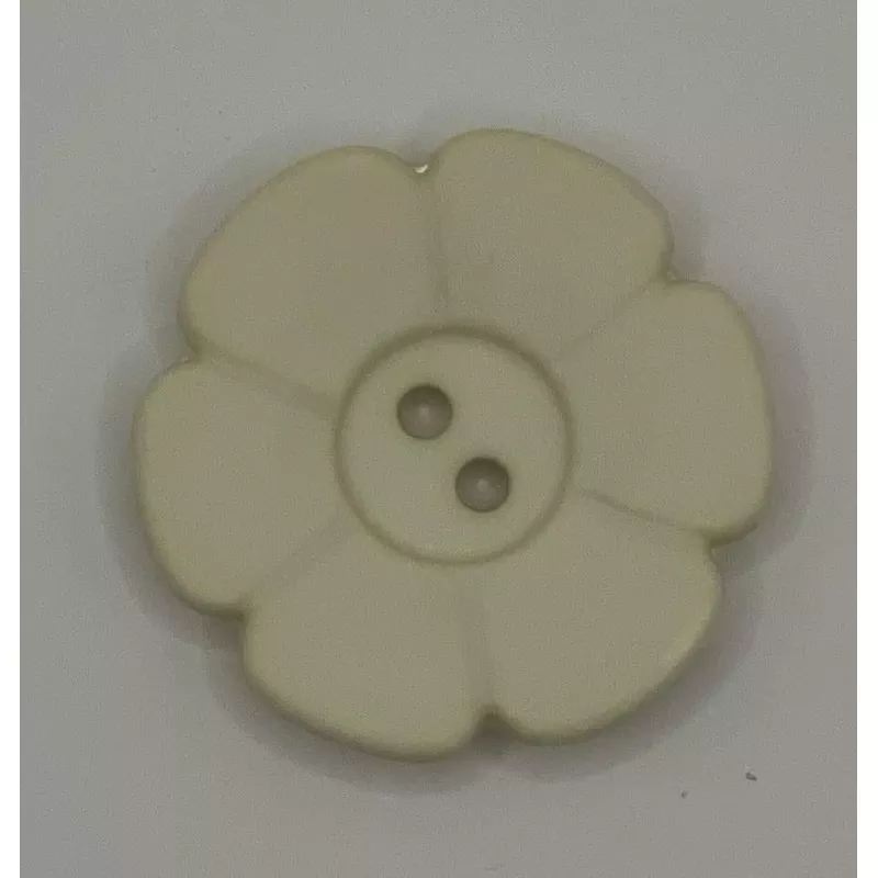 Button-Snow Flower 1.25″