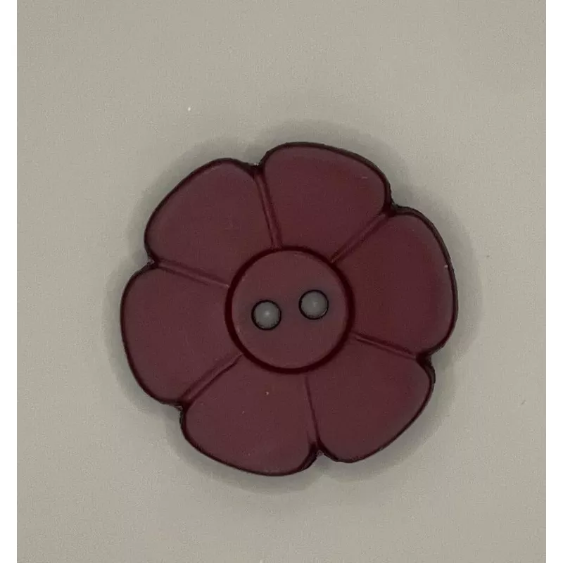 Button-Wine Flower 1.25″